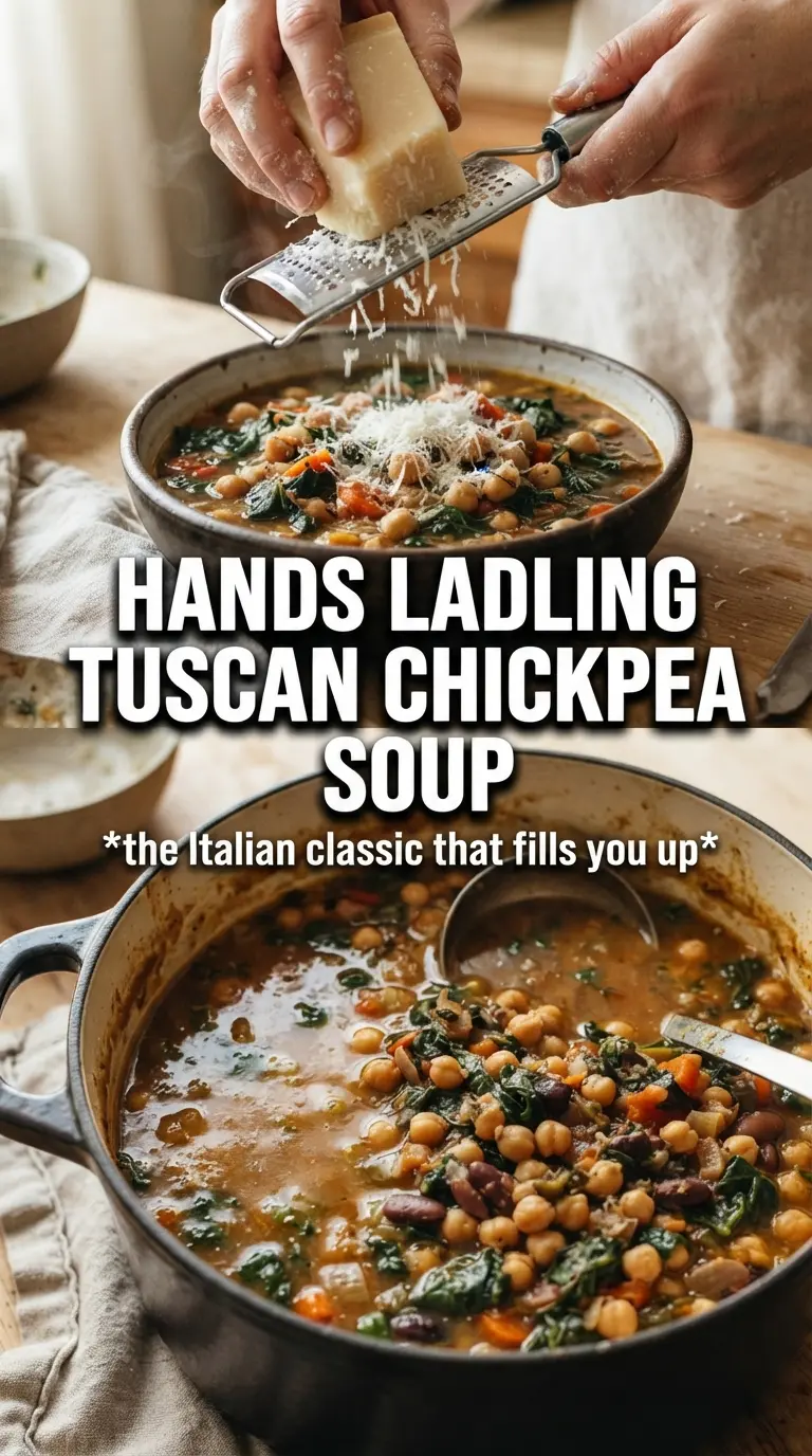 Tuscan Chickpea Soup hearty garlicky rustic
