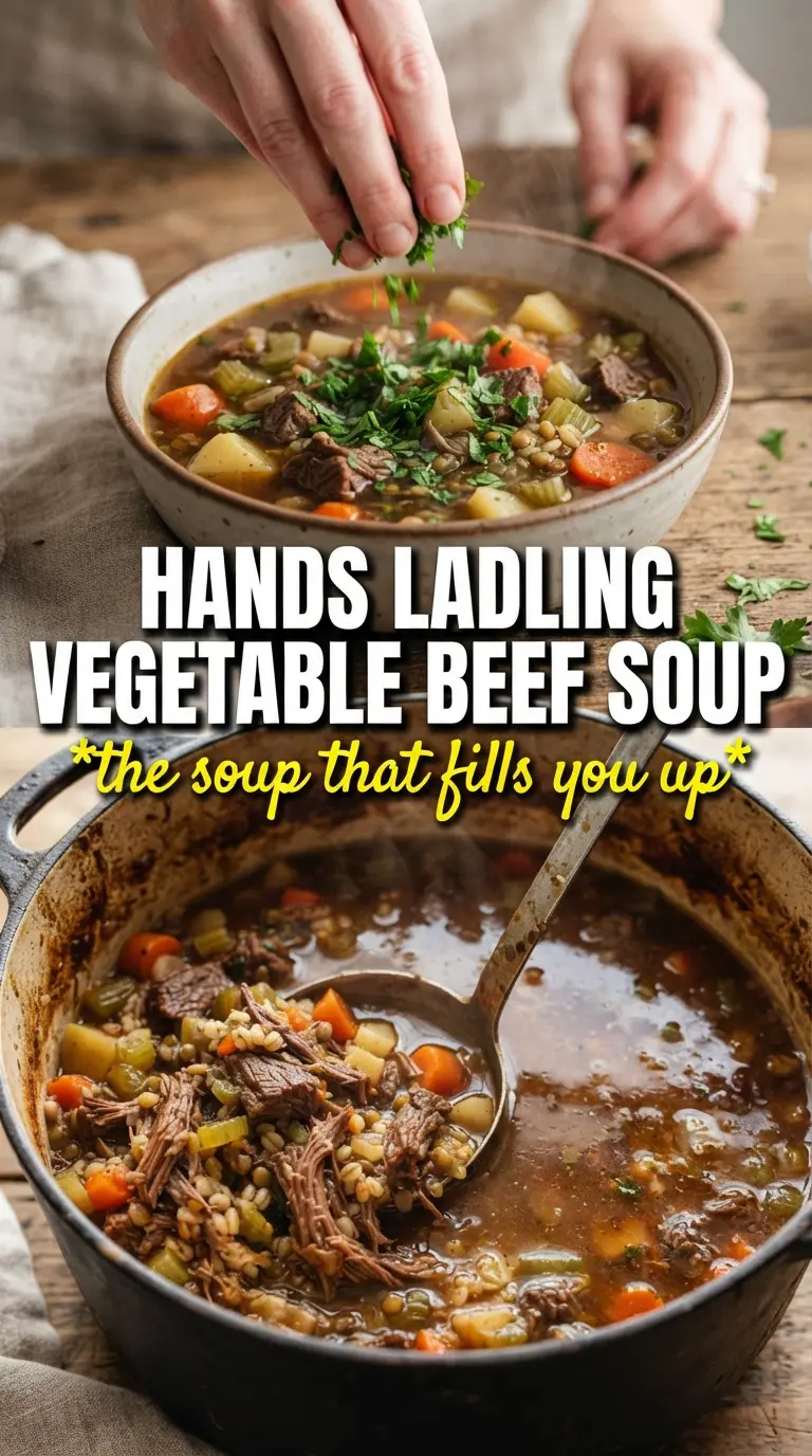 Vegetable Beef Soup hearty mahogany broth