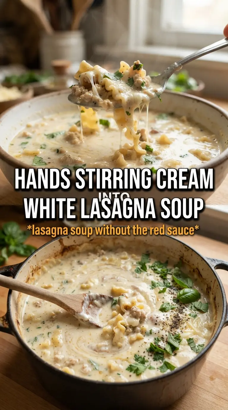 White lasagna soup creamy chicken spinach